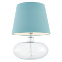 Sawa Standing Lamp Transparent / Chrome / Sea Color Lampshade