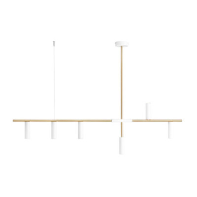 Lampa Wisząca Trevo 6 White Brass - Elegancki Design i Nowoczesne Oświetlenie dla Twojego Wnętrza Aldex Artera