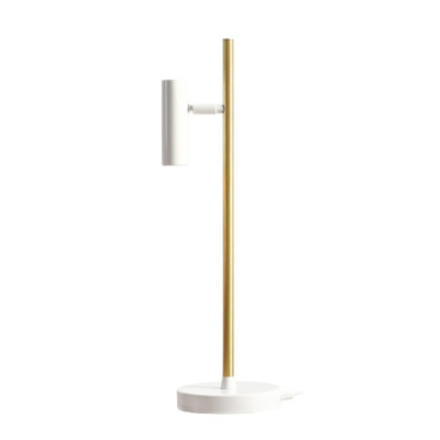 Aldex Artera Desk Lamp Trevo White Brass