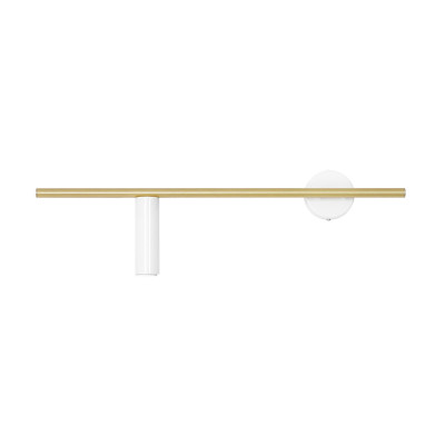 Kinkiet Trevo White Brass Left - Elegancki Design i Wysoka Jakość dla Twojego Wnętrza Aldex Artera