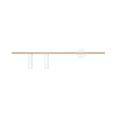 Kinkiet Trevo 2 White Brass Lewy - Elegancki Design i Wysoka Jakość dla Twojego Wnętrza Aldex Artera