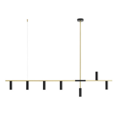 Lampa Wisząca Trevo 7 Black Brass - Elegancki Design i Nowoczesne Oświetlenie dla Twojego Wnętrza Aldex Artera