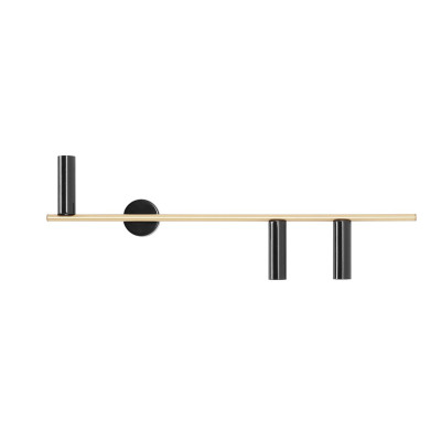 Kinkiet Ścienny Trevo 3 Black Brass Prawy - Nowoczesne Oświetlenie Wnętrz dla Stylowych Przestrzeni Aldex Artera