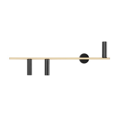Kinkiet Ścienny Trevo 3 Black Brass Lewy - Nowoczesne Oświetlenie Wnętrz, Elegancki Design, Wysoka Jakość Aldex Artera
