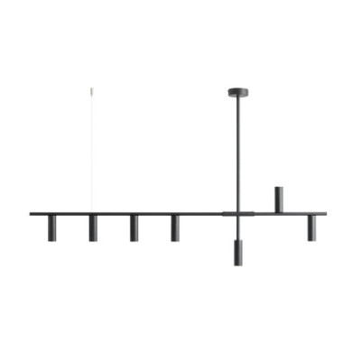Lampa Wisząca Trevo 7 All Black - Nowoczesne Oświetlenie do Każdego Wnętrza Aldex Artera