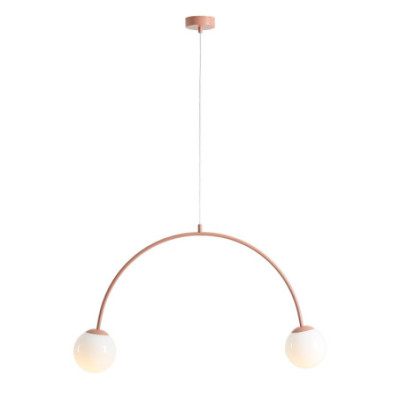 Lampa Wisząca UNA 2 Coral - Nowoczesne Oświetlenie do Salonu i Jadalni Aldex Artera