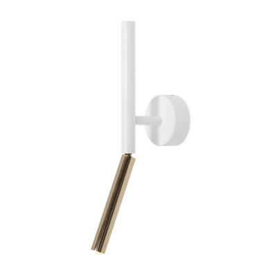 Kinkiet Stick White z Żarówką LED - Nowoczesne Oświetlenie Ścienne do Wnętrz Aldex Artera