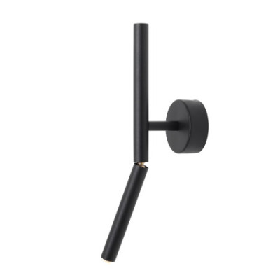 Kinkiet Stick All Black z Żarówką - Nowoczesne Oświetlenie Ścienne dla Stylowych Wnętrz Aldex Artera