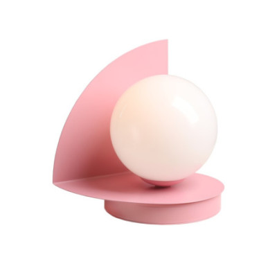 Lampka Biurkowa Loop Baby Pink - Stylowe i Funkcjonalne Oświetlenie do Pokoju Dziecięcego Aldex Artera
