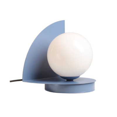 Lampka Biurkowa Loop Dusty Blue - Stylowe i Funkcjonalne Oświetlenie do Domu i Biura Aldex Artera