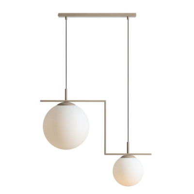 Lampa Wisząca ZAC 2 Beige Matte - Elegancki Design i Nowoczesne Oświetlenie do Twojego Wnętrza Aldex Artera
