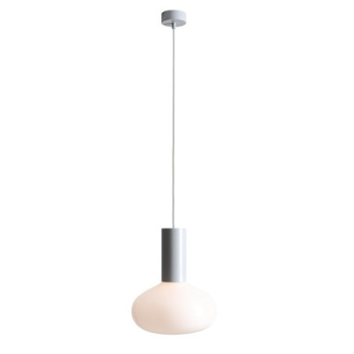 Lampa Wisząca Flo Grey M z Żarówką - Nowoczesne Oświetlenie do Salonu i Sypialni Aldex Artera