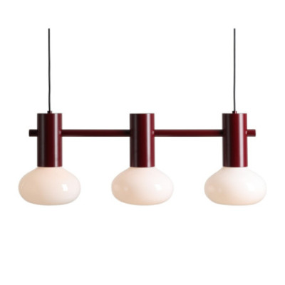 Lampa Wisząca FLO 3 Ruby S z Żarówkami LED - Nowoczesne Oświetlenie do Salonu i Jadalni Aldex Artera