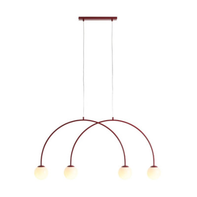 Lampa Wisząca UNA 4 Red Wine S - Eleganckie i Nowoczesne Oświetlenie Wnętrz Aldex Artera