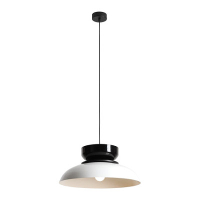 Lampa Wisząca Aldo Dark White Gloss + Black Gloss (47+23+Wood) - Elegancka i Nowoczesna Oświetlenie Wnętrz Aldex Artera