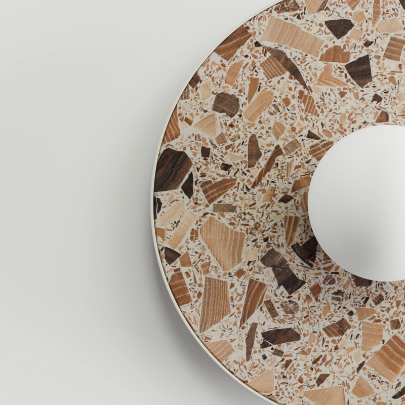 KASPA LEGRA Cream G9 Max 1 × 9 W LED IP44 Opal Glass Round Wall Light