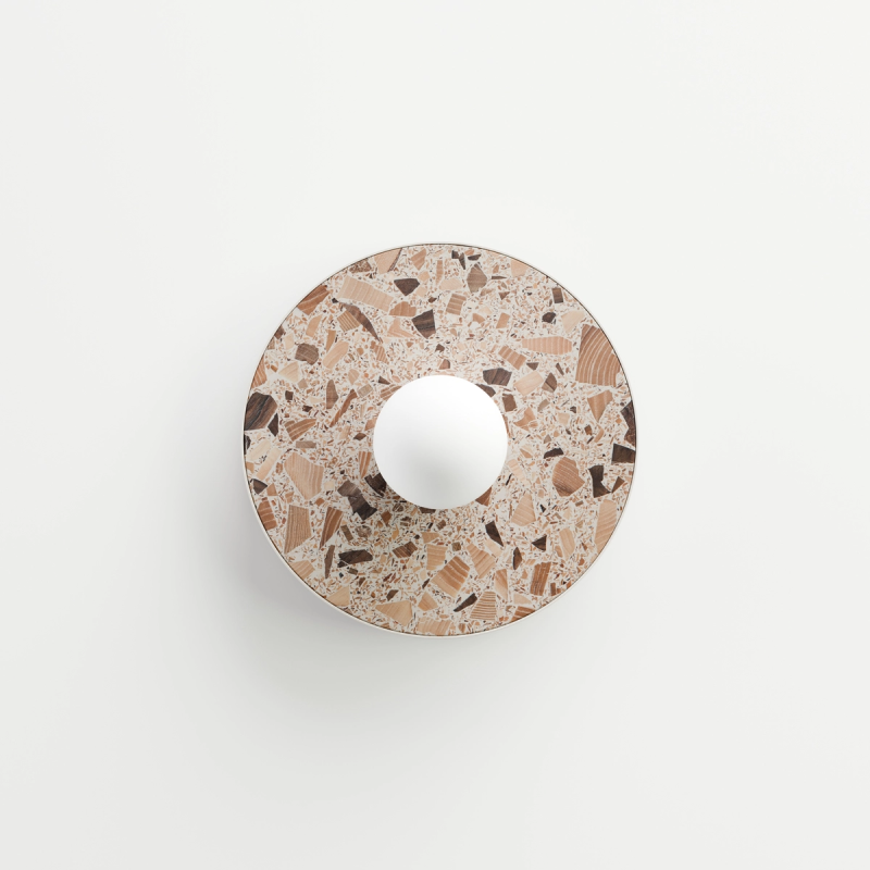 KASPA LEGRA Cream G9 Max 1 × 9 W LED IP44 Opal Glass Round Wall Light