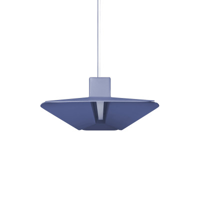 Niebieska lampa wisząca YOTTSU C z wbudowanym panelem LED 3000K UMMO