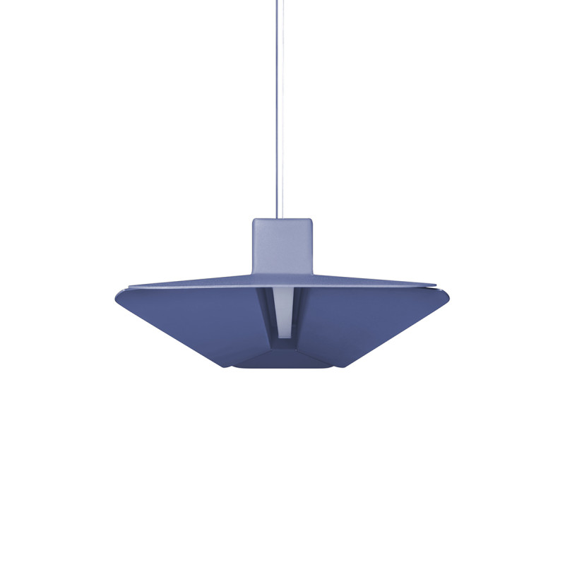 Niebieska lampa wisząca YOTTSU C z wbudowanym panelem LED 3000K UMMO