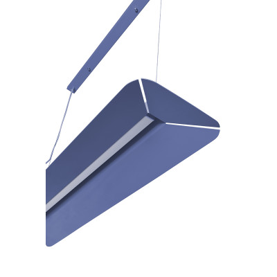 Niebieska lampa wisząca YOTTSU C z wbudowanym panelem LED 3000K UMMO