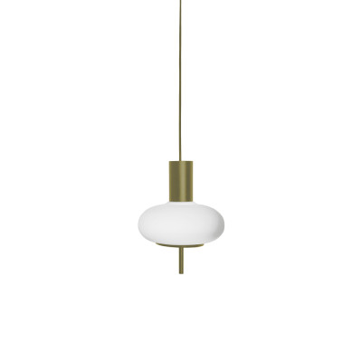 Single ceiling pendant lamp TORNI A olive Ummo
