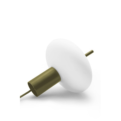 Pojedyncza sufitowa lampa wisząca TORNI A oliwkowa Ummo