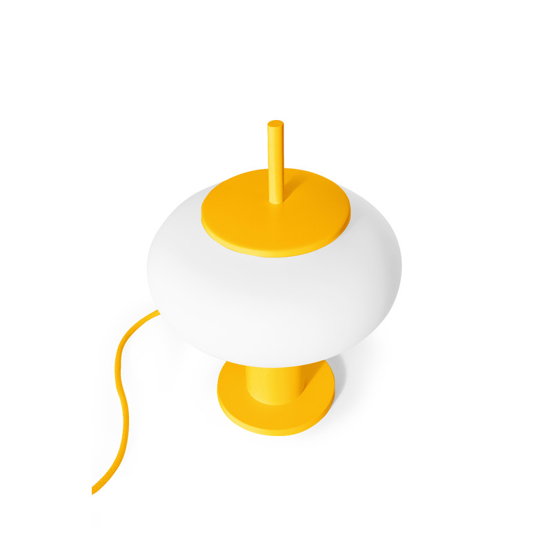 Lampa na stolik TORNI ST melonowa lampa stojąca ze szklanym kloszem UMMO
