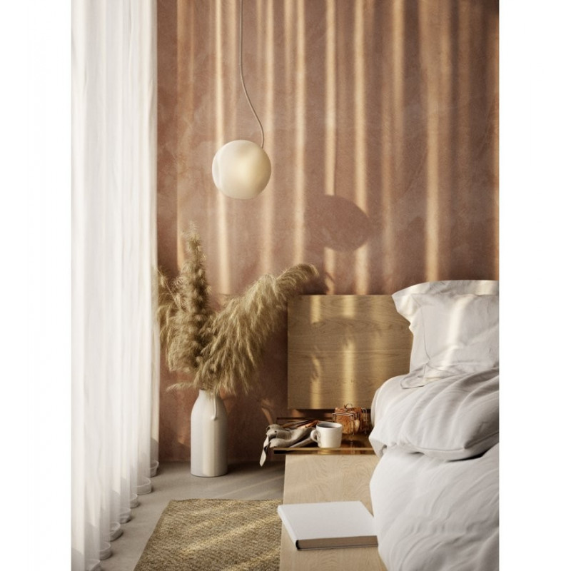 LAMPA wisząca BRIGHT BAROCCO 111202 - MOSIĄDZ, CZARNY PRZEWÓD NORDIC TALES