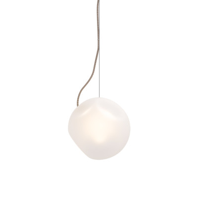 Brass pendant lamp BRIGHT BAROCCO Large with a creamy cord Nordic Tales