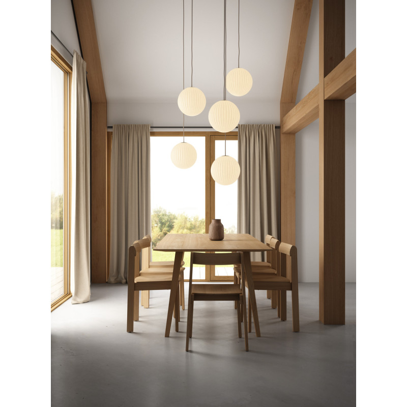 Bright Modeco XL Brass pendant lamp with black cord Nordic Tales