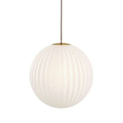 Lampa wisząca Bright Modeco XL Brass z kremowym przewodem Nordic Tales
