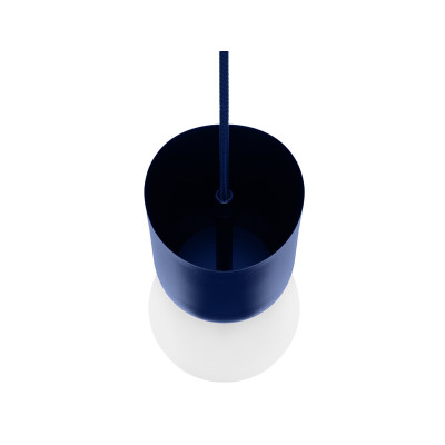 Ceiling lamp LUOTI navy blue pendant lamp with a glass shade UMMO
