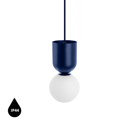 LUOTI ceiling lamp navy blue pendant lamp with glass shade IP44 UMMO