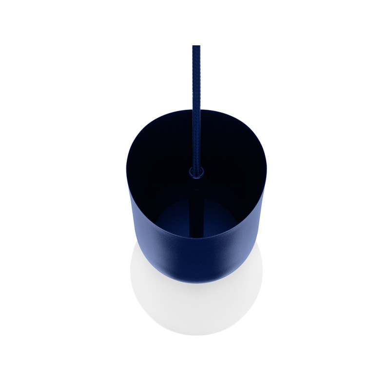 Lampa sufitowa LUOTI grantowa lampa wisząca ze szklanym kloszem z podwyższoną szczelnością IP44 UMMO