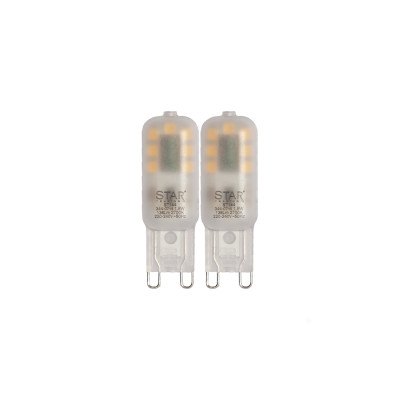 Set of two HALO-LED G9 bulbs 1.5W 2700K 138lm Star Trading