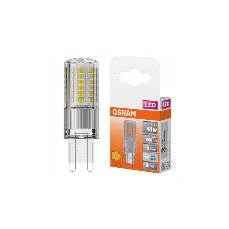 Żarówka LED G9 4,5W 2700K 600lm OSRAM