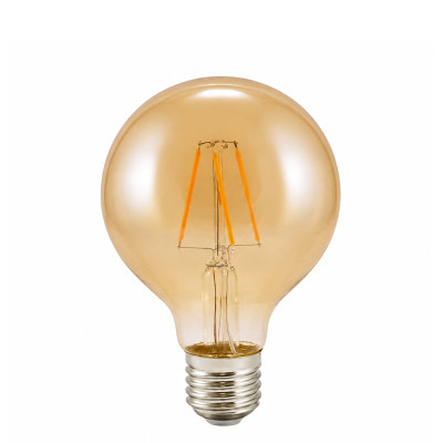 Żarówka dekoracyjna eco Vintage Amber LED 80mm 4W Polux