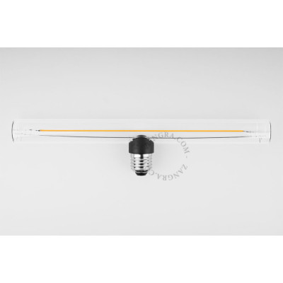 Transparent linear LED bulb 30cm S14d 3,2W 2200K 220lm Zangra