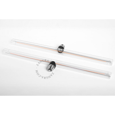 Przezroczysta liniowa żarówka LED 30cm S14d 3.2W 2200K 220lm Zangra