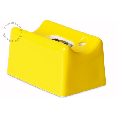 Porcelanowa oprawka S14d żółta Zangra