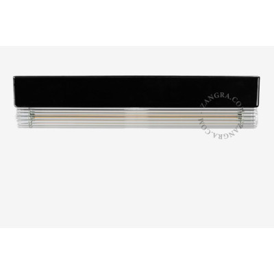Black porcelain S14d socket 30 cm Zangra