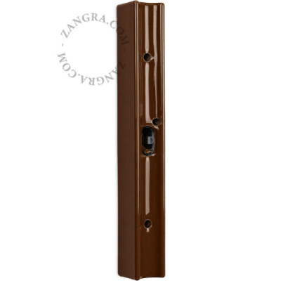 Porcelanowa oprawka S14d brązowa 30cm Zangra