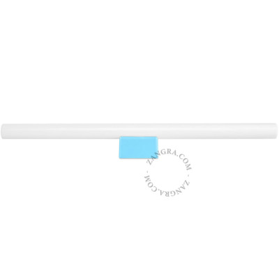 Porcelain wall lamp Adriana S14d with opal linear bulb 50cm blue Zangra