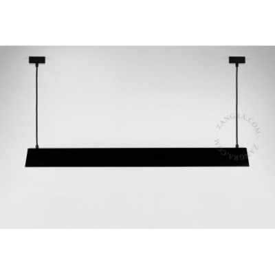 Lampa liniowa wisząca Brenda czarna Zangra