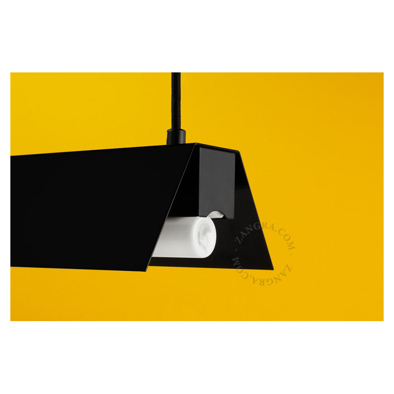 Zangra Brenda Black Linear Pendant Light