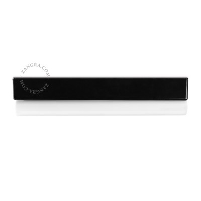 Porcelain wall, ceiling lamp Denis S14d with opal linear bulb 30cm black Zangra