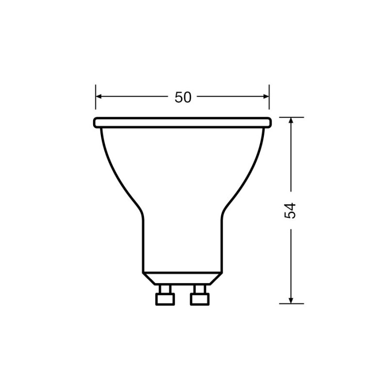 Żarówka LED GU10 5W 2700K 350lm OSRAM
