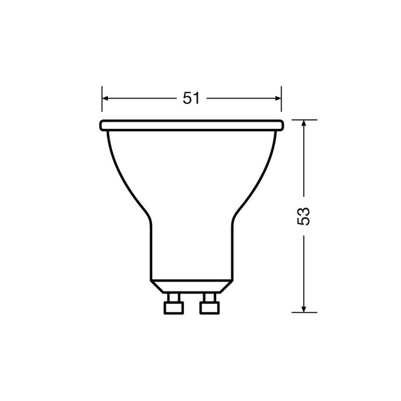 LED bulb GU10 4.5W 6500K 350lm OSRAM