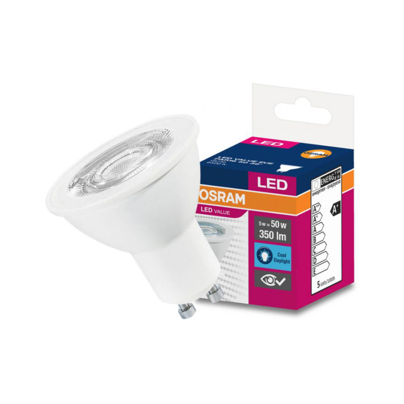 LED bulb GU10 4.5W 6500K 350lm OSRAM