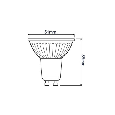 LED bulb GU10 4.3W 6500K 350lm OSRAM